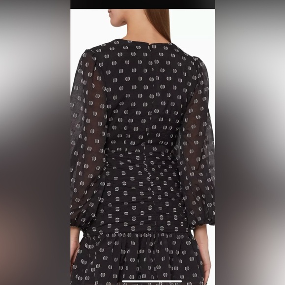 KEEPSAKE THE LABEL Call Me Mini WOMENS Dress Black with White Polka Dots Small. - Picture 5 of 14